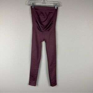 Blanqi Dark Pink Maternity Pregnancy Cropped Leggings Size Small